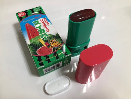 アピュー ジューシーパン UVスティック(スイカバー/メロンバー)/A’pieu/日焼け止めスティックを使ったクチコミ(1枚目)