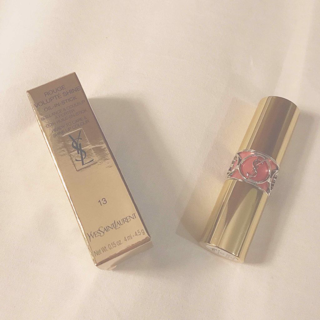 ルージュ ヴォリュプテ シャイン/YVES SAINT LAURENT BEAUTE/口紅を使ったクチコミ(1枚目)