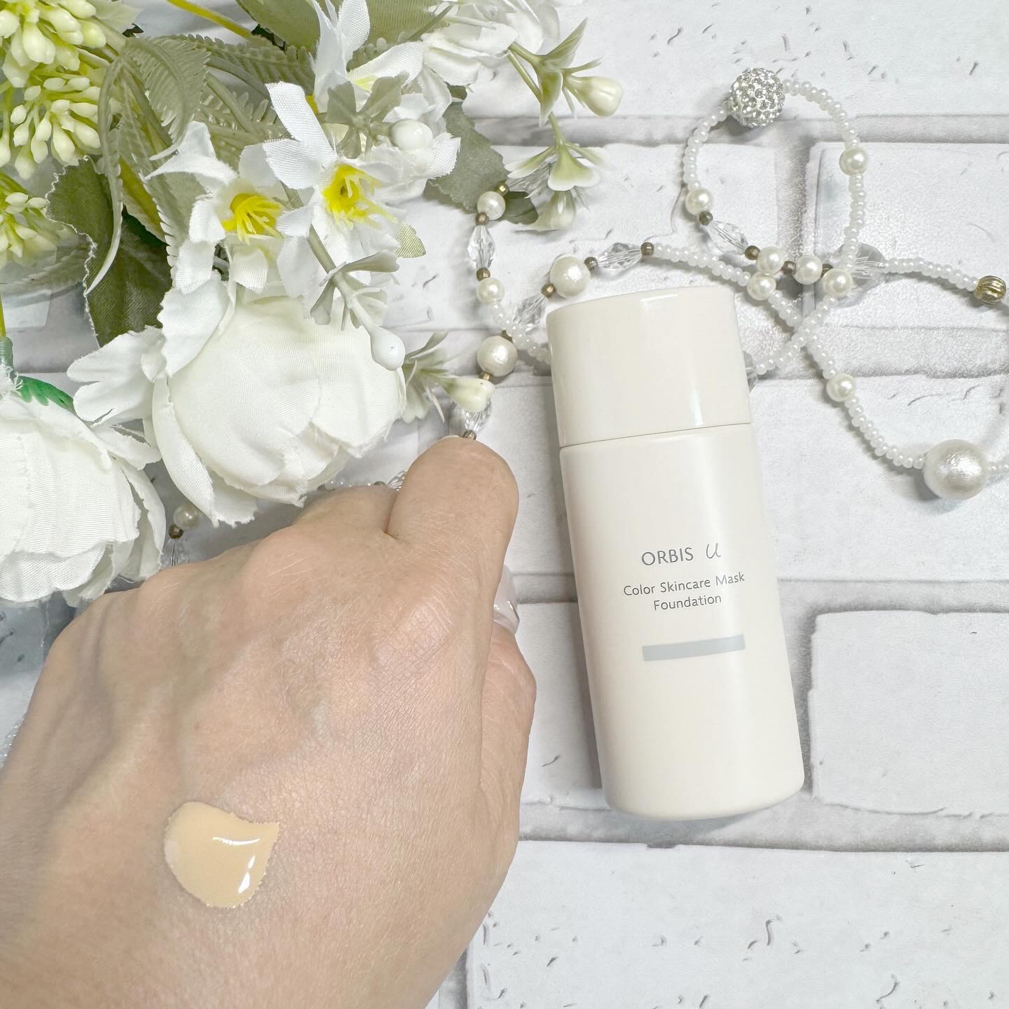オルビスユー カラースキンケアマスク ファンデーション/オルビス/リキッドファンデーションを使ったクチコミ（3枚目）