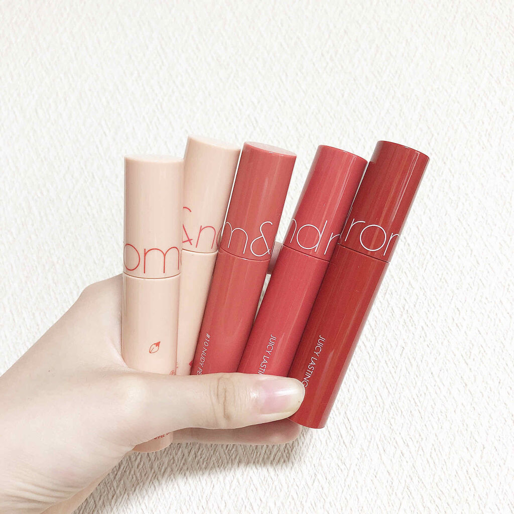 ジューシーラスティングティント/rom&nd/リップティントを使ったクチコミ（3枚目）