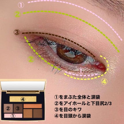 アイカラーパレット ホリデーリミテッド/Amplitude/アイシャドウパレットを使ったクチコミ(2枚目)