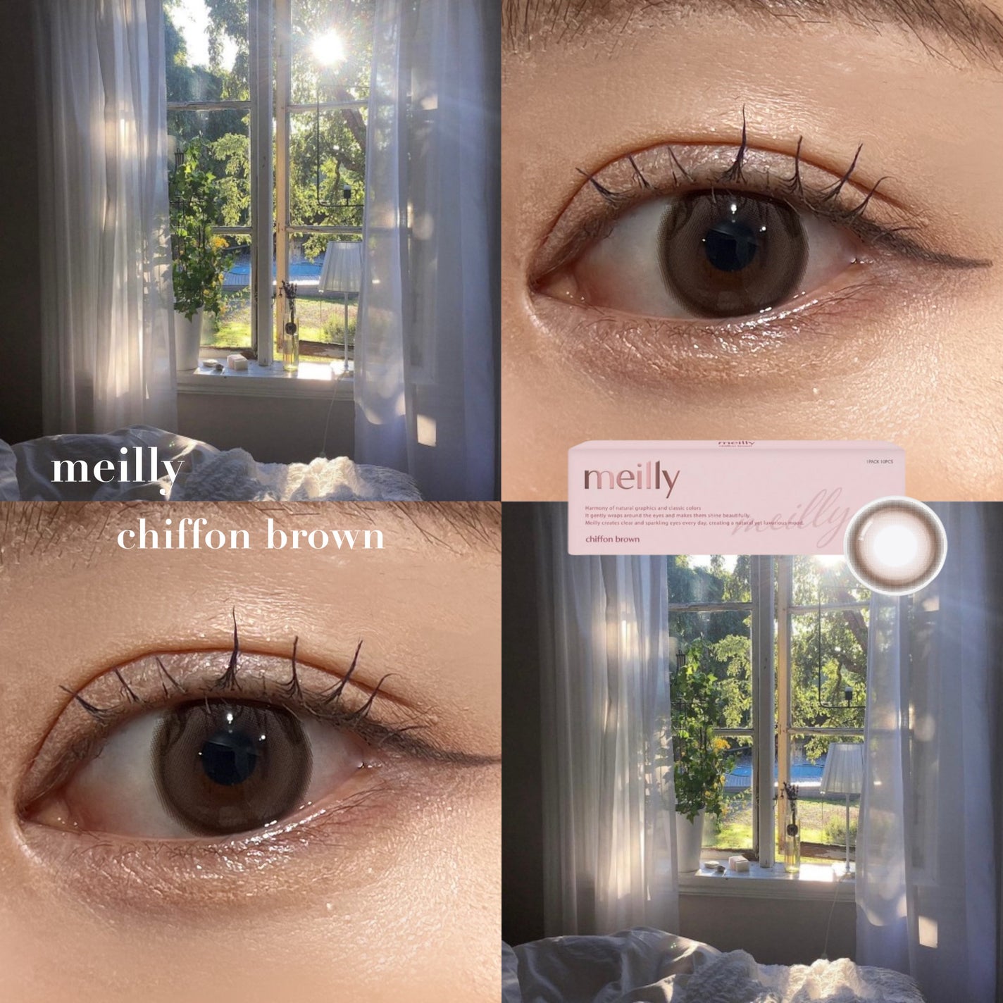 chiffon/meilly/ワンデー(1DAY)カラコンを使ったクチコミ(1枚目)