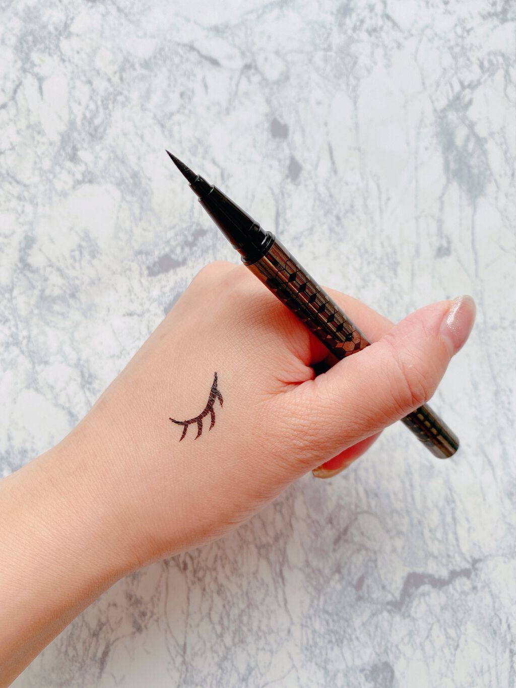 ニブ リクイドアイライナー BK1 ニブリクイドアイライナーBR1/ATSUSHI NAKASHIMA Cosme/リキッドアイライナーを使ったクチコミ（3枚目）