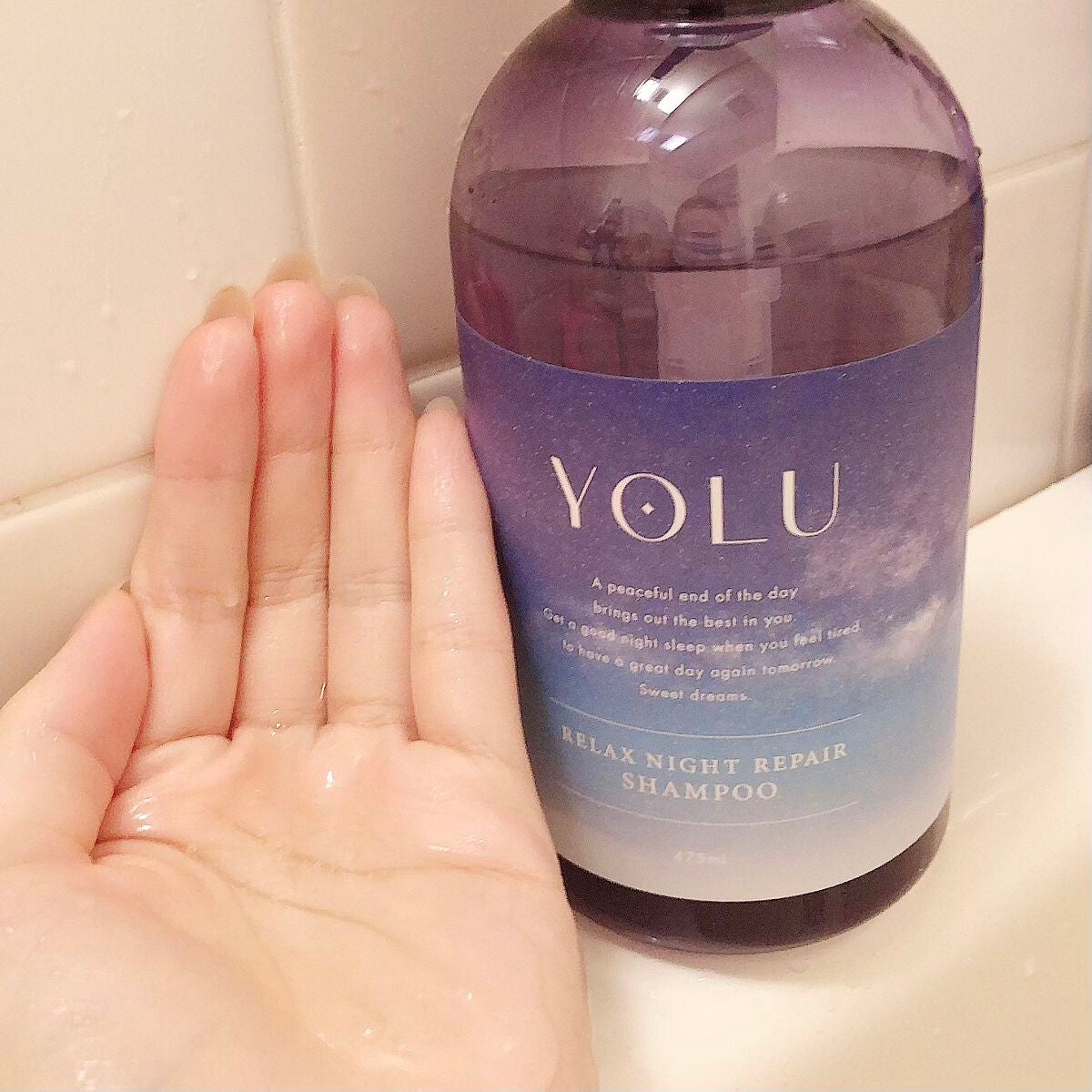 リラックスナイトリペア シャンプー/トリートメント/YOLU/市販シャンプーを使ったクチコミ(3枚目)