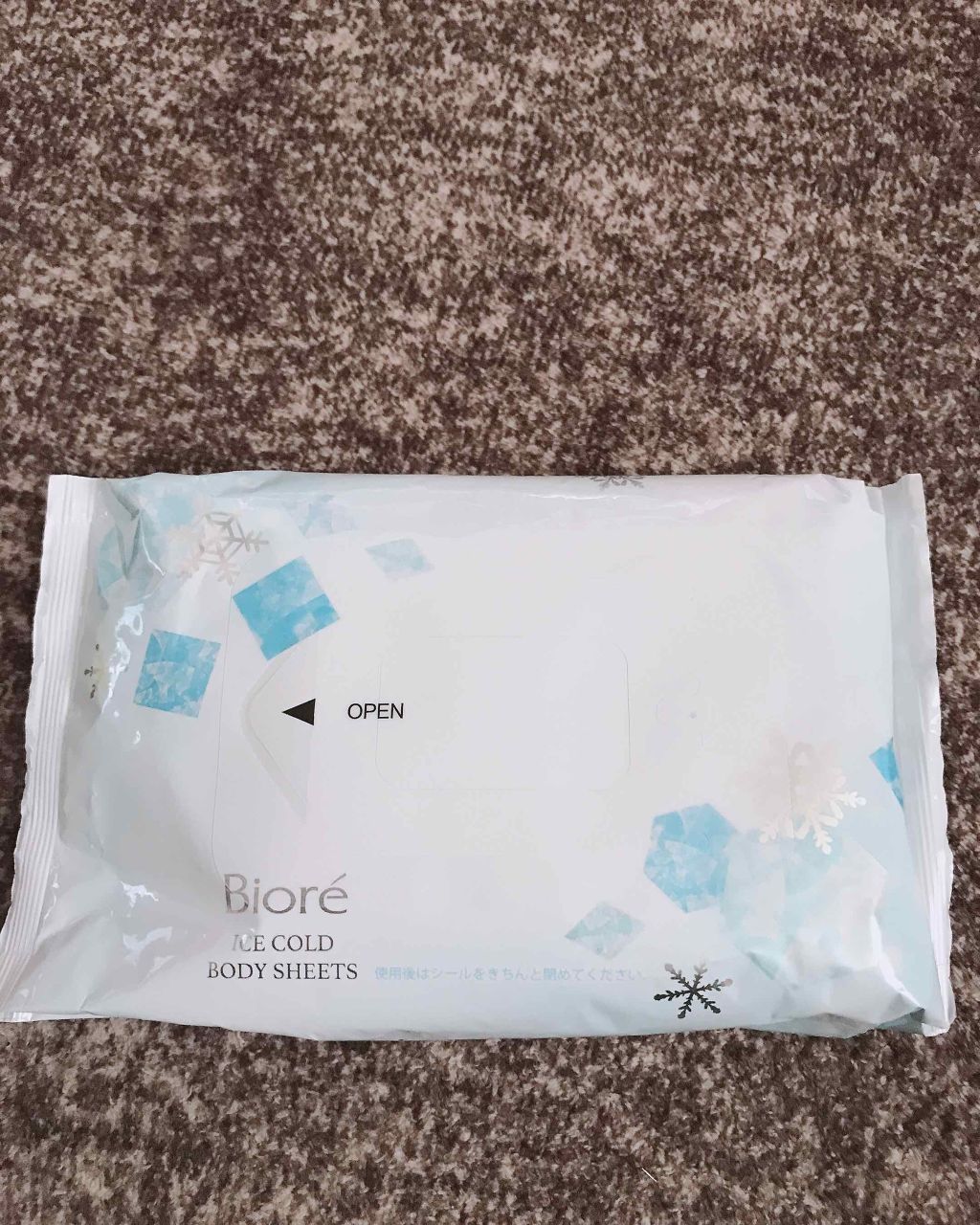 冷シート 無香性/ビオレ/ボディシートを使ったクチコミ（2枚目）