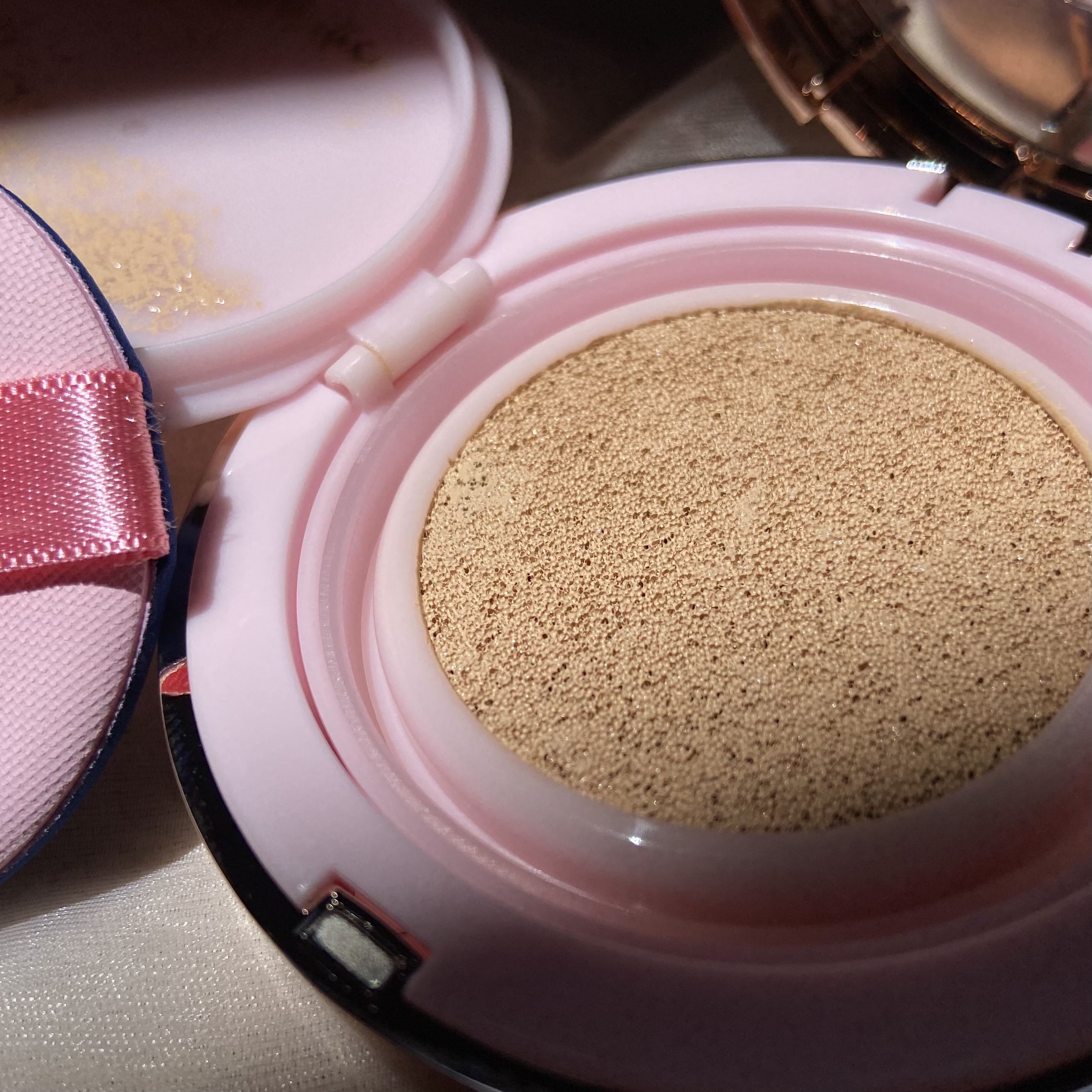 ピンクティーツリーカバーアップグロウクッション/APLIN/クッションファンデーションを使ったクチコミ（3枚目）