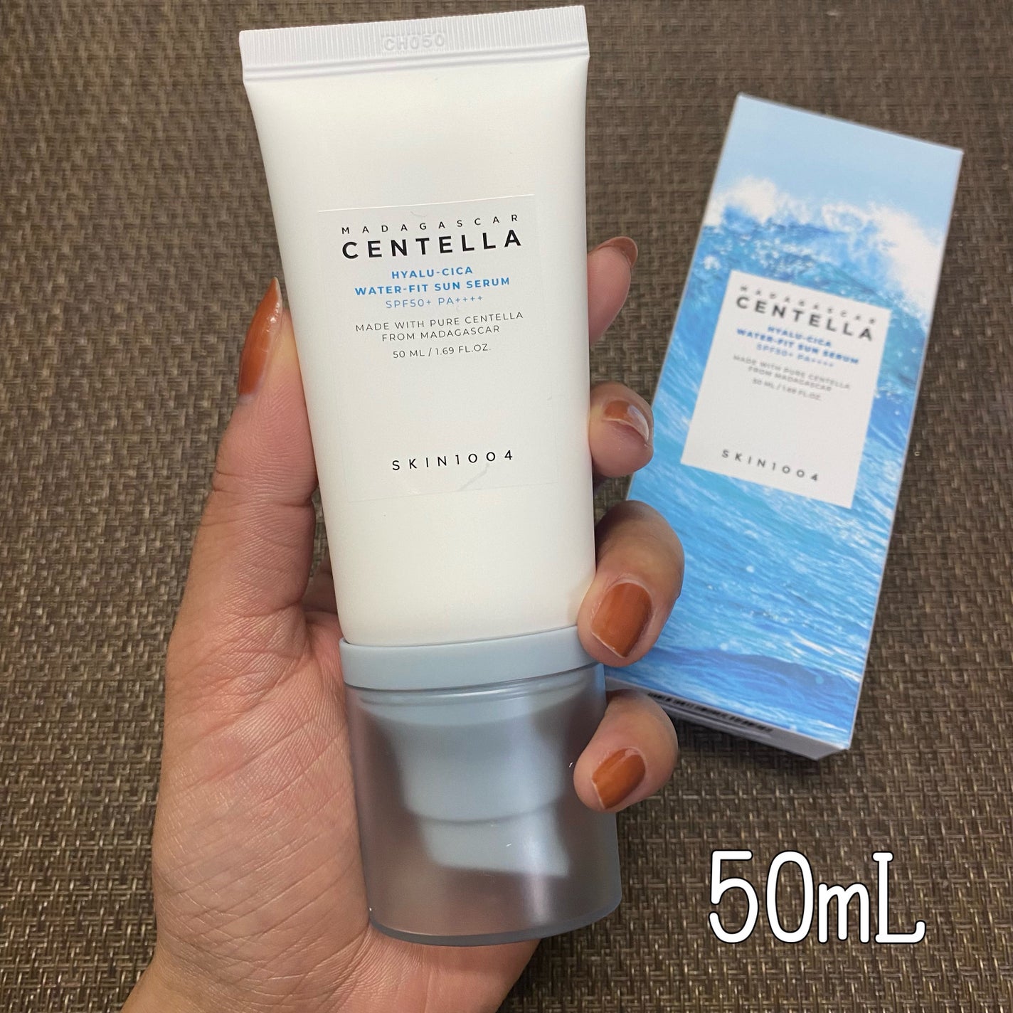 ヒアルーシカ ウォーターフィット サンセラム/SKIN1004/日焼け止めローションを使ったクチコミ(2枚目)