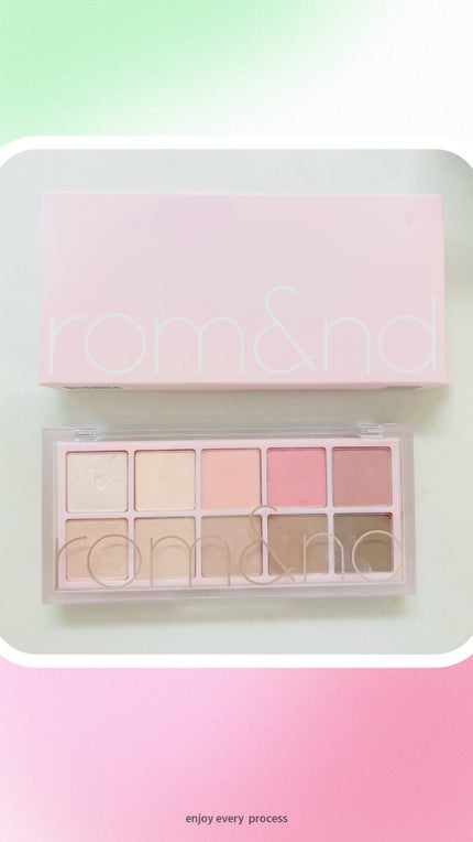 ベターザンパレット/rom&nd/アイシャドウパレットを使ったクチコミ(1枚目)