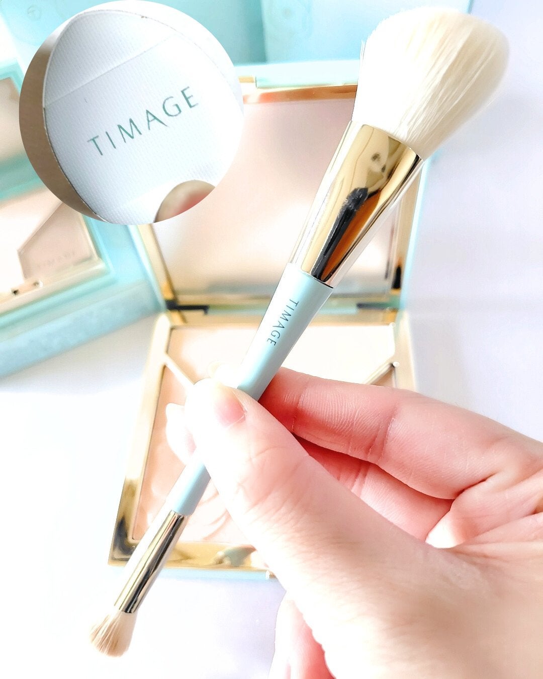 ハイライトシェーディングパレット/TIMAGE/パウダーハイライトを使ったクチコミ(9枚目)