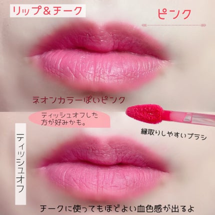 ビアミフィットリップ&チーク/CODENATURE/リップグロスを使ったクチコミ(6枚目)