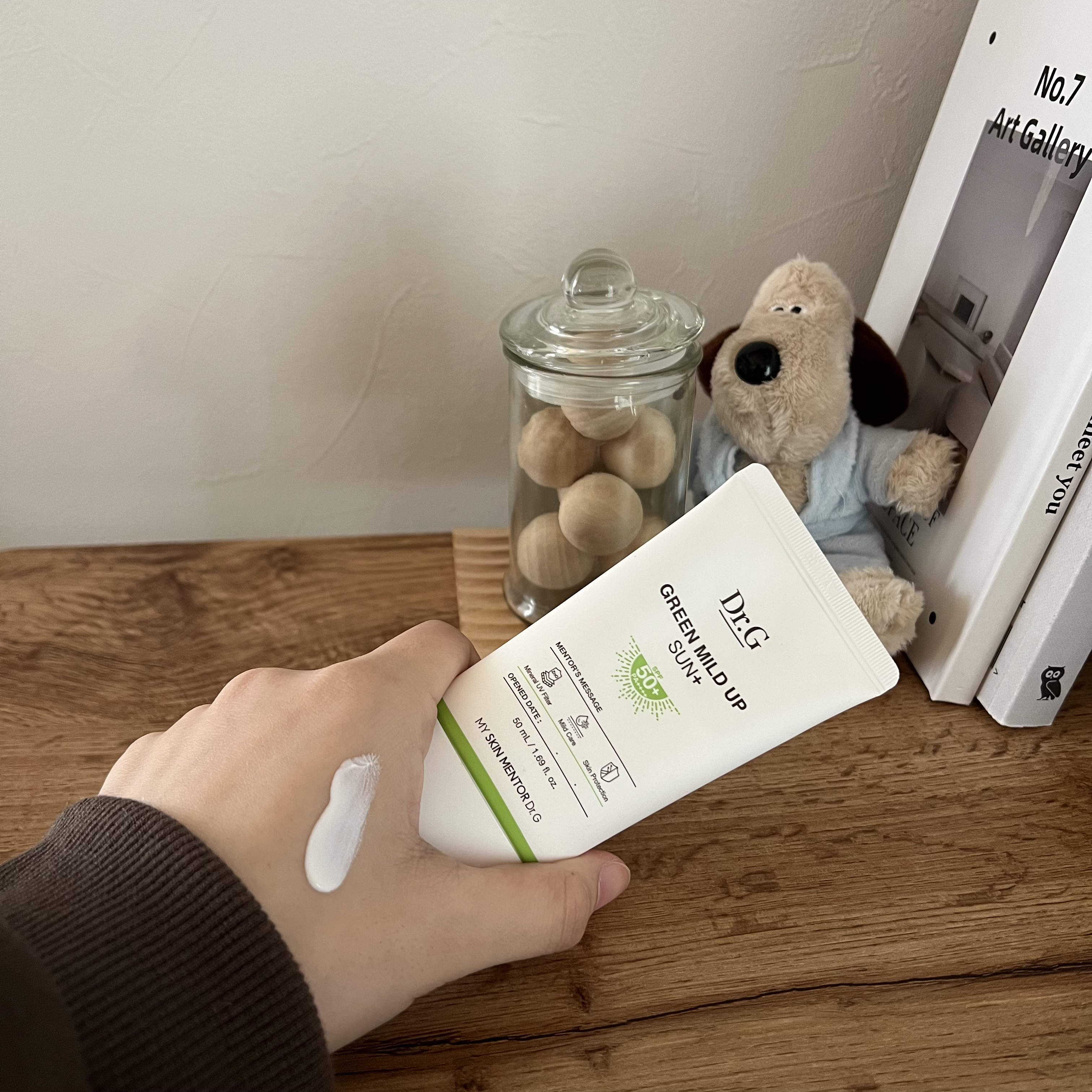 グリーンマイルドアップサンプラス/Dr.G/日焼け止めクリームを使ったクチコミ（3枚目）