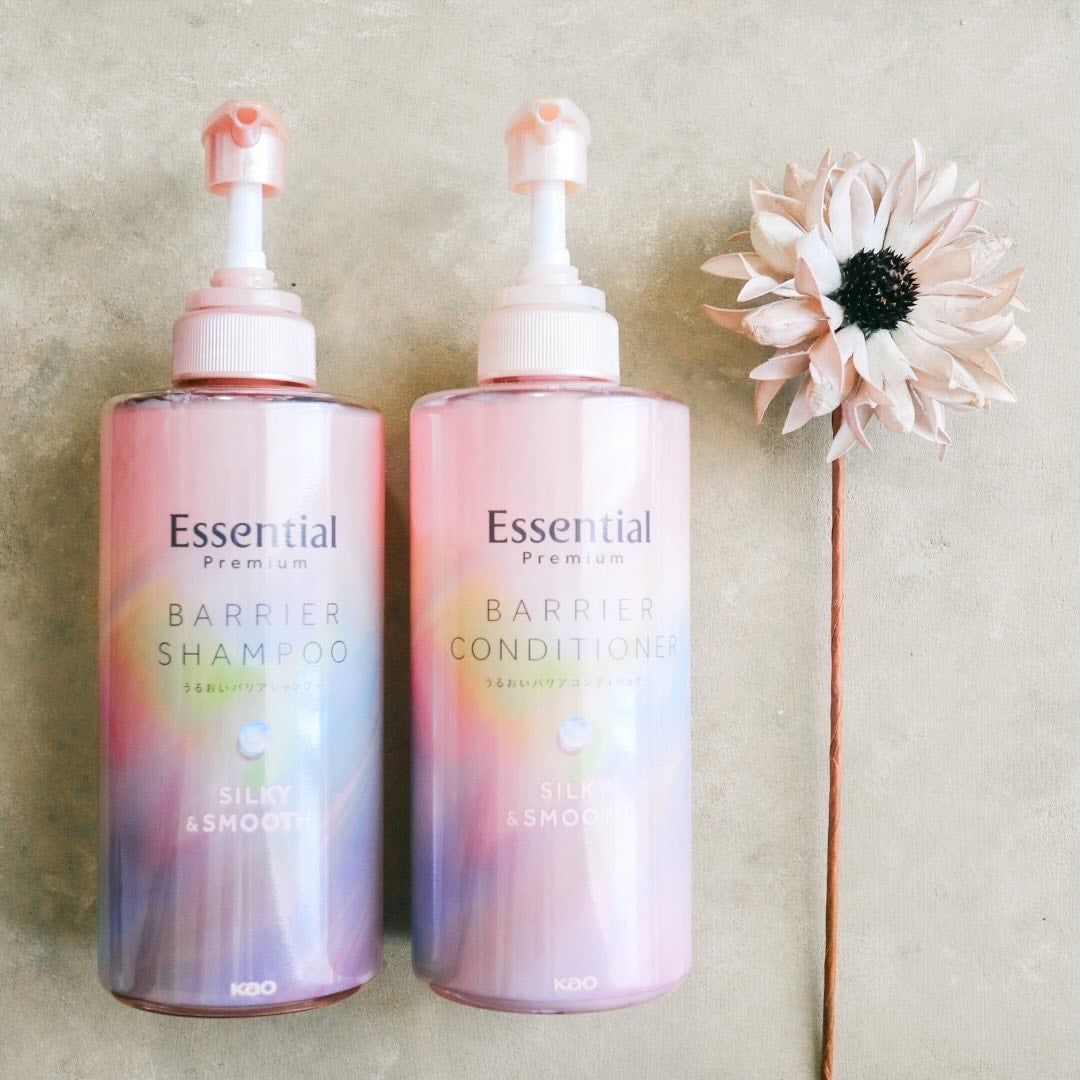 エッセンシャルプレミアム バリアシャンプー・コンディショナー シルキー&スムース/エッセンシャル/市販シャンプーを使ったクチコミ(2枚目)