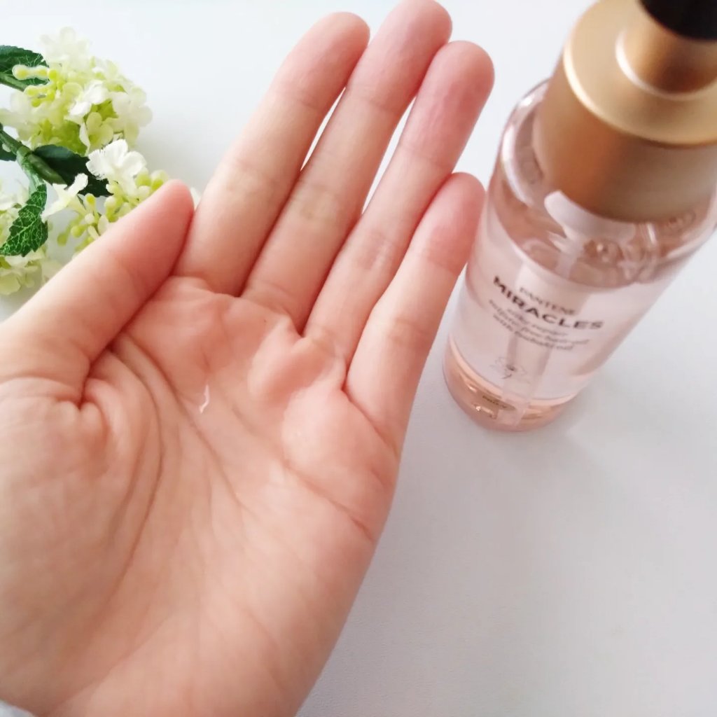 ミラクルズ シルキーリペア 洗い流さないトリートメント/パンテーン/ヘアオイルを使ったクチコミ（2枚目）