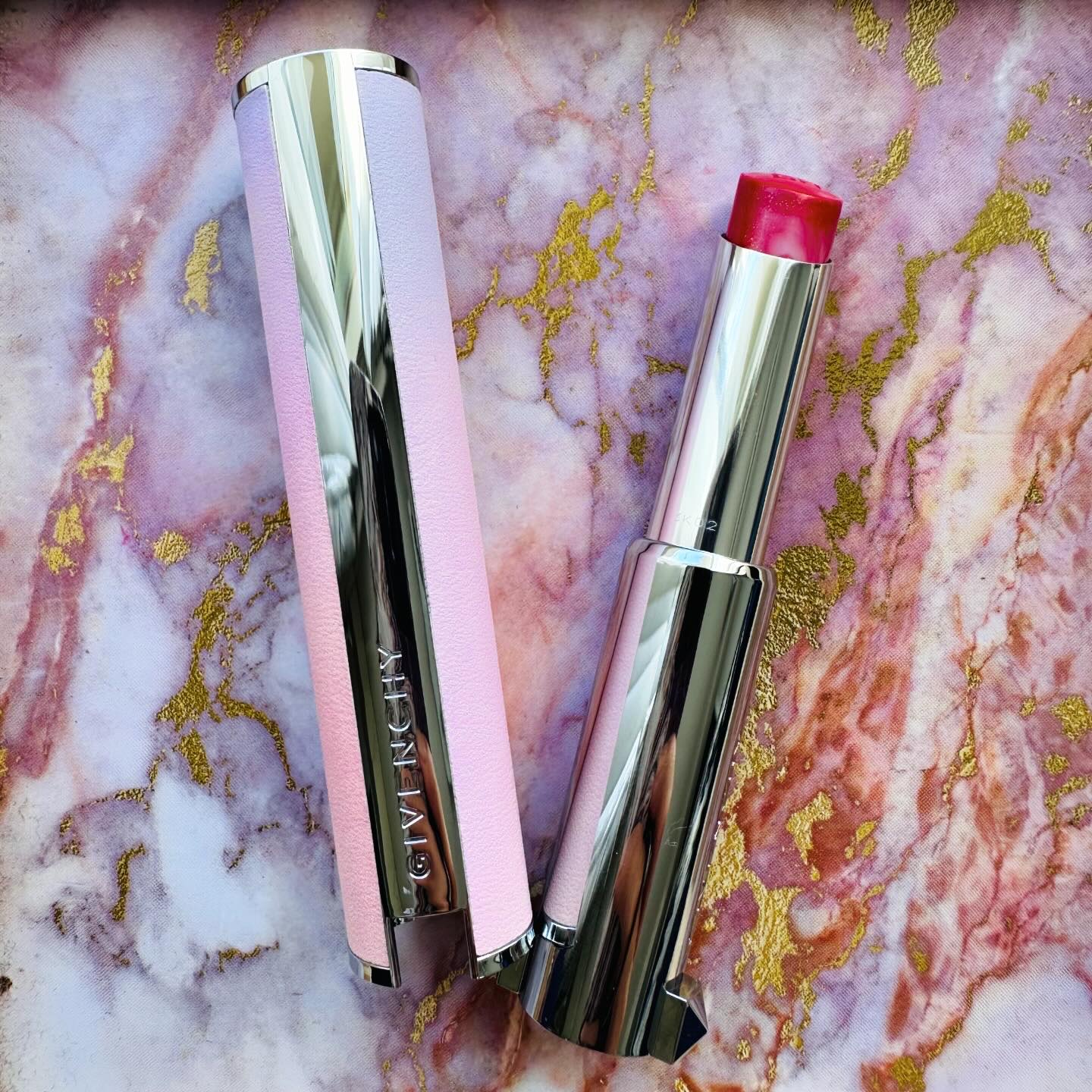 ローズ・パーフェクト No.308 ピンキッシュ・レッド（スプリングコレクション2024）/GIVENCHY/リップバームを使ったクチコミ（1枚目）