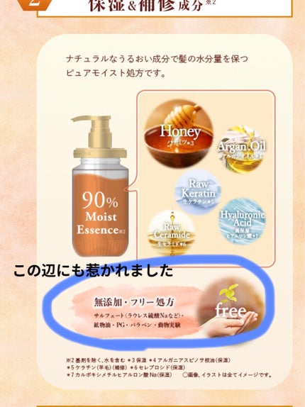 Creamy EXダメージリペアシャンプー1.0/ヘアトリートメント2.0/&honey/市販シャンプーを使ったクチコミ(3枚目)