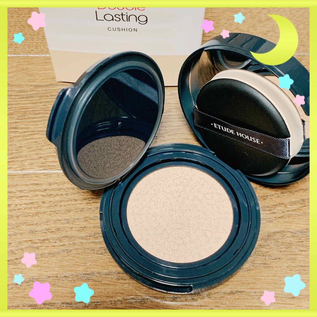 ダブルラスティング クッション/ETUDE/クッションファンデーションを使ったクチコミ(2枚目)