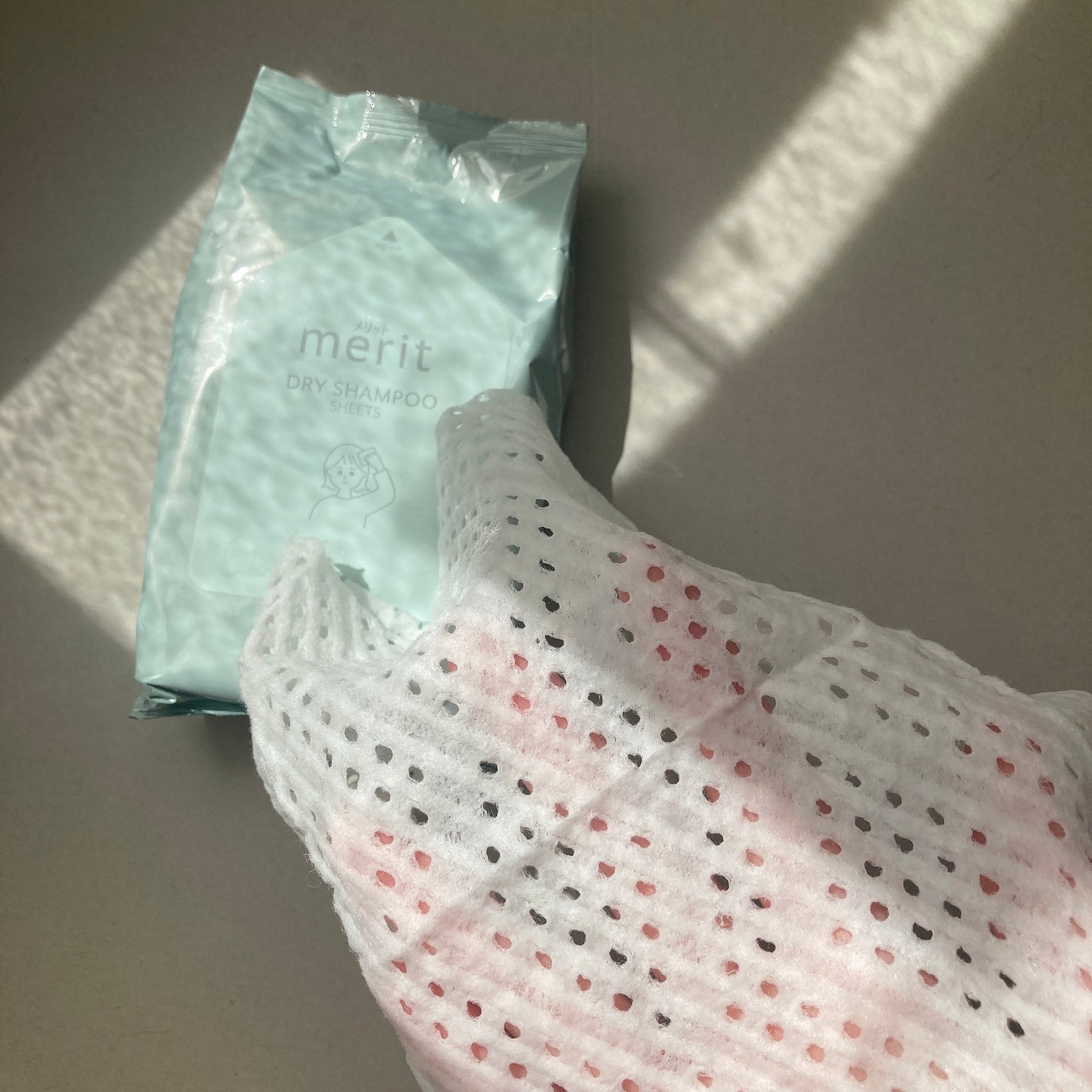 メリット ドライシャンプーシート すっきり爽快タイプ/メリット/ドライシャンプーを使ったクチコミ(3枚目)