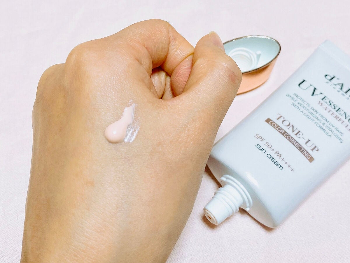 ウォータフルトーンアップサンクリーム/ダルバ/日焼け止めクリームを使ったクチコミ(2枚目)