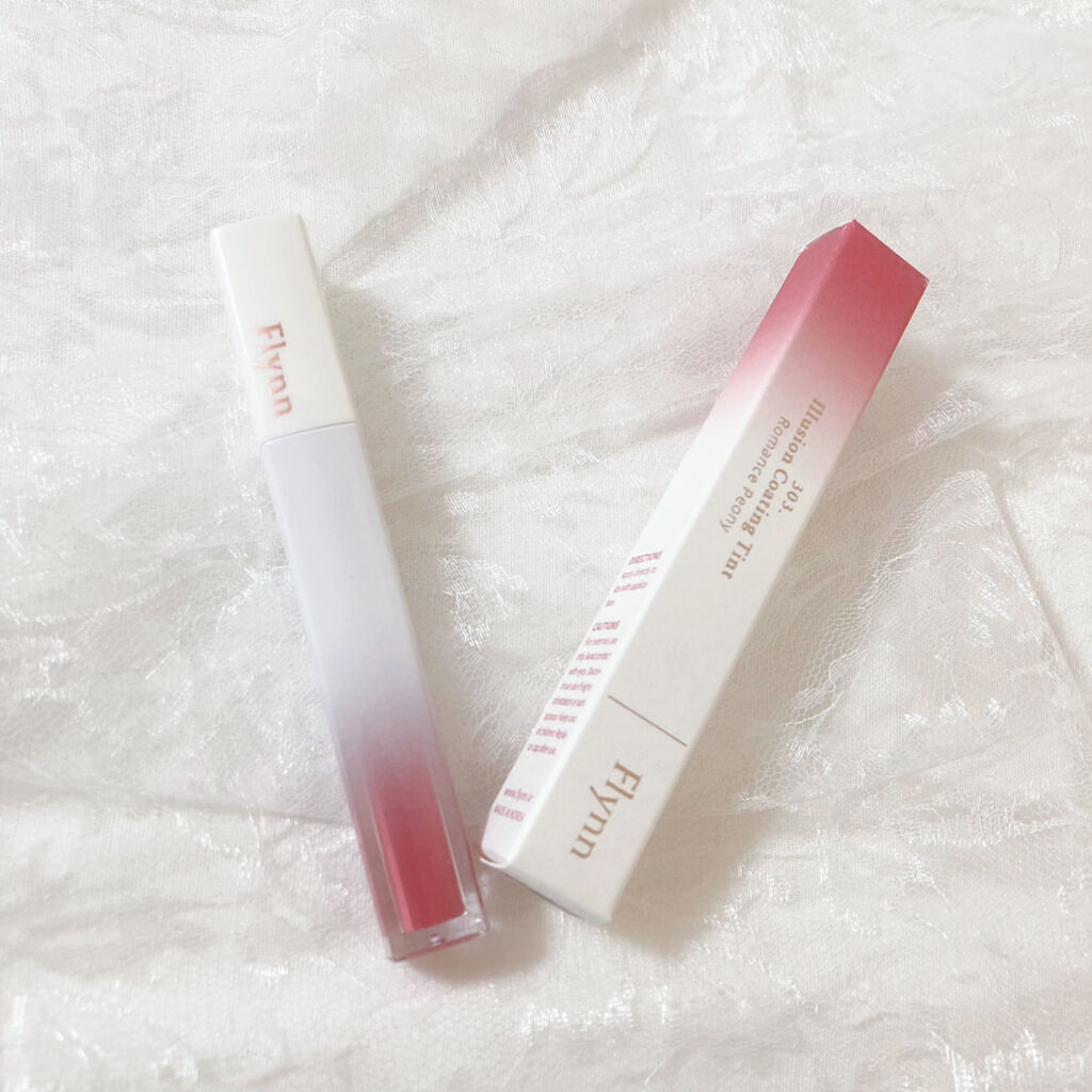 イリュージョンコーティングティント 303 ROMANCE PEONY/Flynn/リップティントを使ったクチコミ（3枚目）