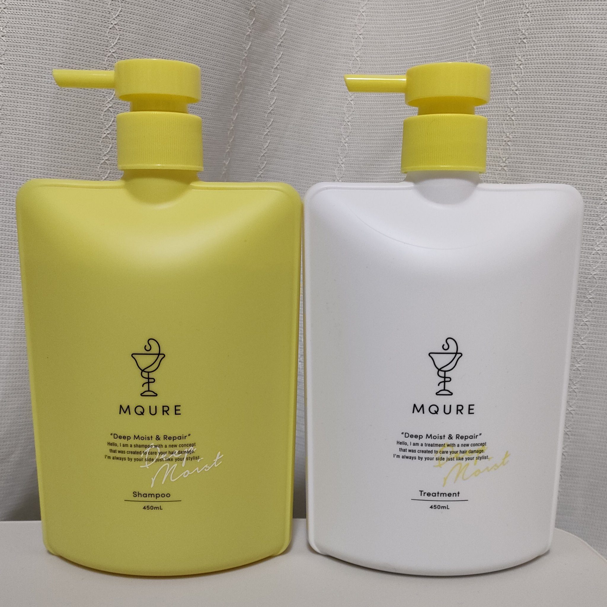 Deep Moist&Repair シャンプー / トリートメント トリートメント本体（450ml）/MQURE/市販シャンプーを使ったクチコミ（1枚目）