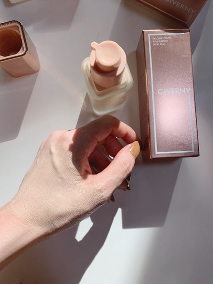 密着カバーファンデーション/GIVERNY/リキッドファンデーションを使ったクチコミ(3枚目)