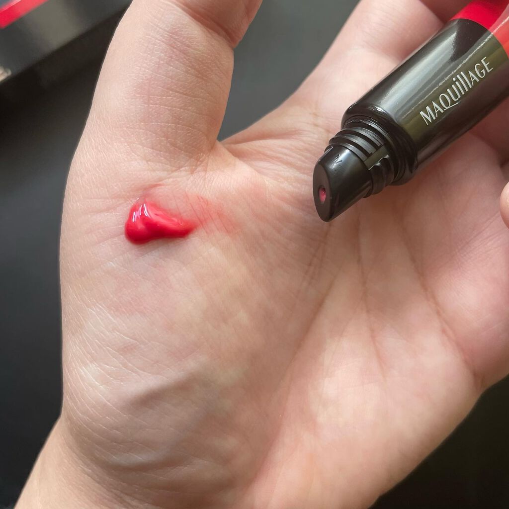 ドラマティックリップティント/マキアージュ/リップティントを使ったクチコミ（2枚目）