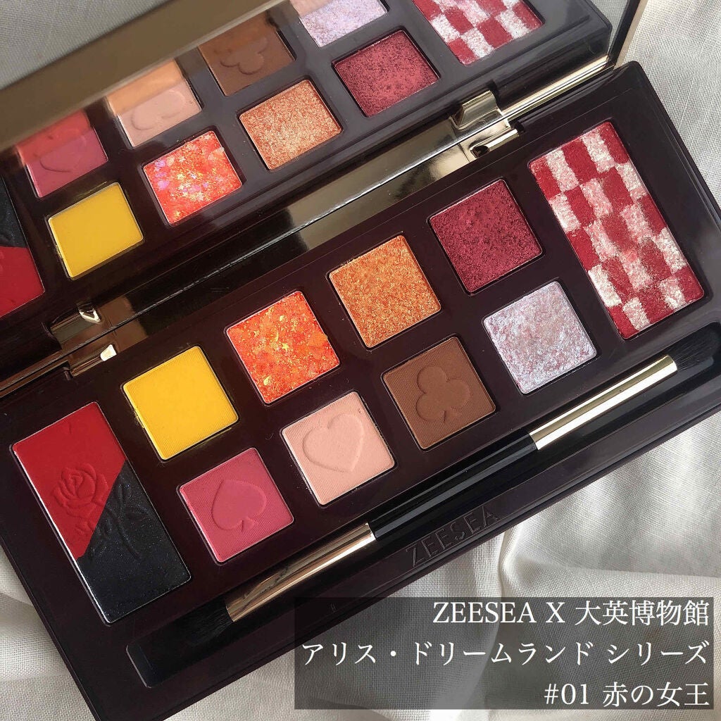 アリスドリームランドシリーズ 12色アイシャドウパレット(ZEESEA×大英博物館)/ZEESEA/アイシャドウパレットを使ったクチコミ(3枚目)