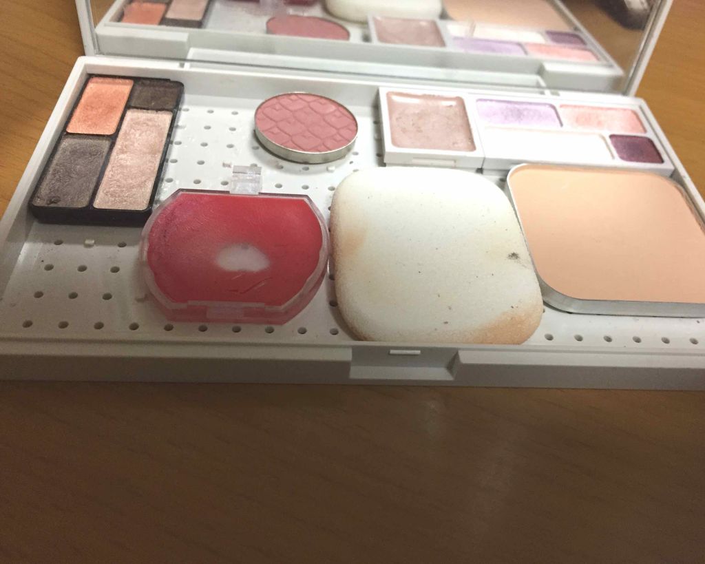 アイカラー（４色タイプ）（旧） ブラウン×オレンジ	/無印良品/アイシャドウパレットを使ったクチコミ（2枚目）