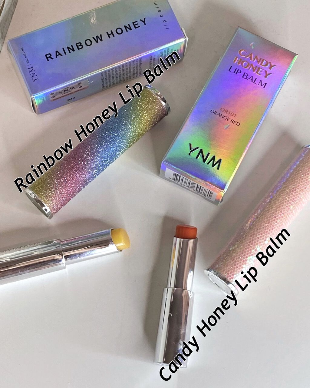 YNM  レインボーハニーリップバーム/YNM/リップバームを使ったクチコミ（2枚目）