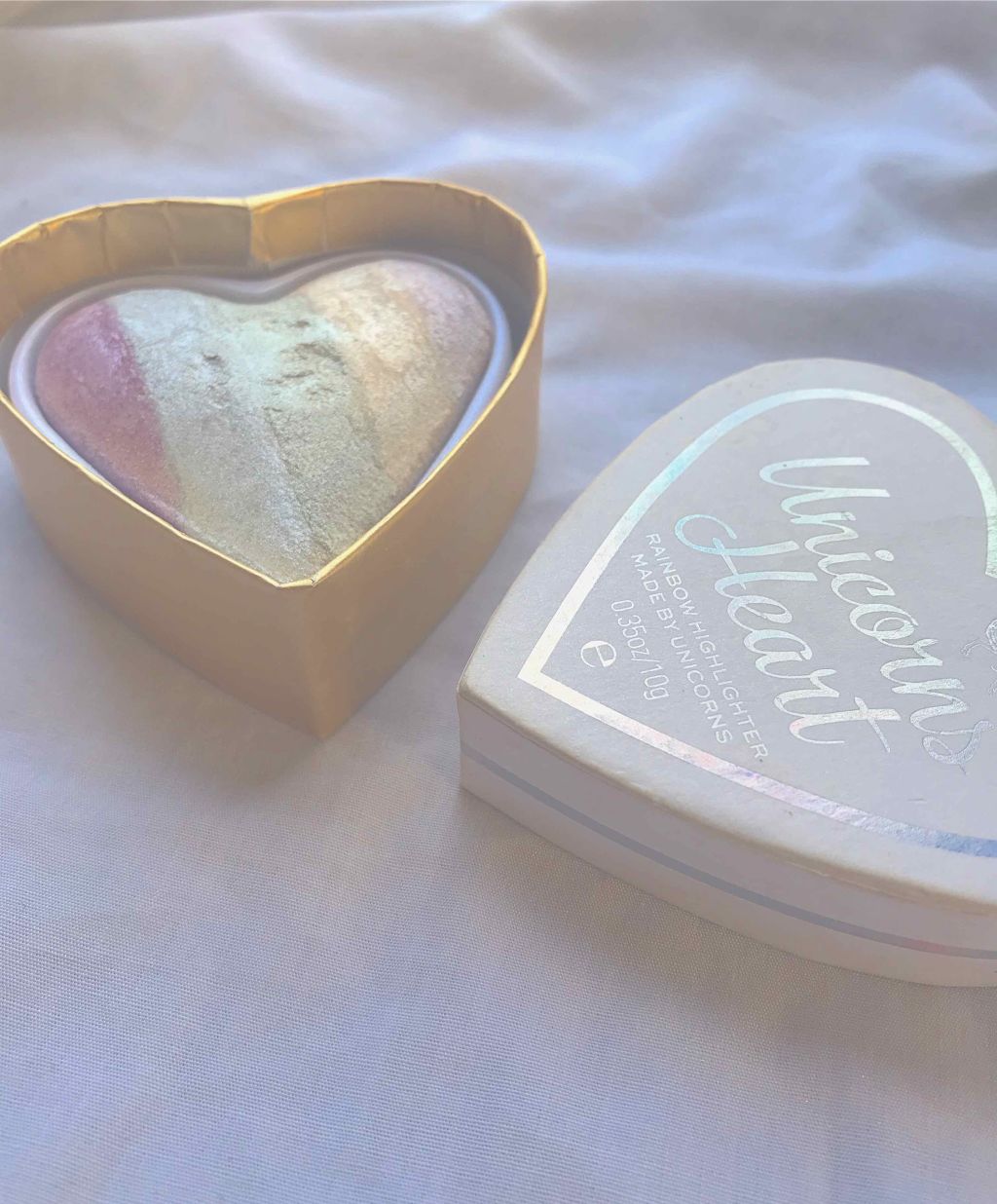ハートハイライター ユニコーンハート/MAKEUP REVOLUTION/パウダーハイライトを使ったクチコミ(1枚目)