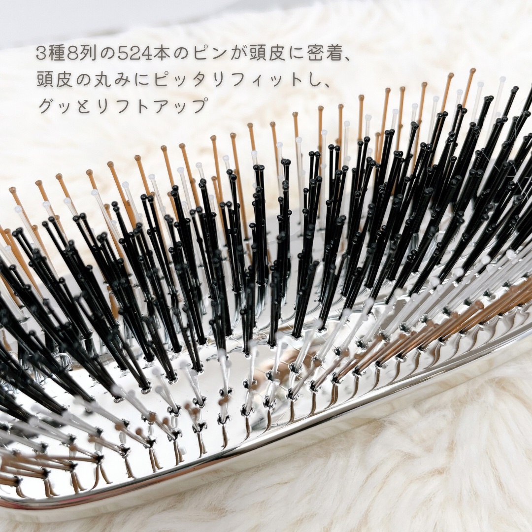 MEDULLA スカルプリフトブラシのクチコミ「長年ヘアブラシというものにこだわりがなかったんだけど
ついにヘアブラシの良さを実感しました！
.....」（3枚目）