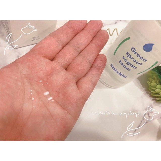 Green sprout vegan toner/suiskin/化粧水を使ったクチコミ（2枚目）