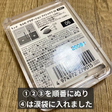 グラデーション アイシャドウ 06 グレー/ちふれ/パウダーアイシャドウを使ったクチコミ（2枚目）