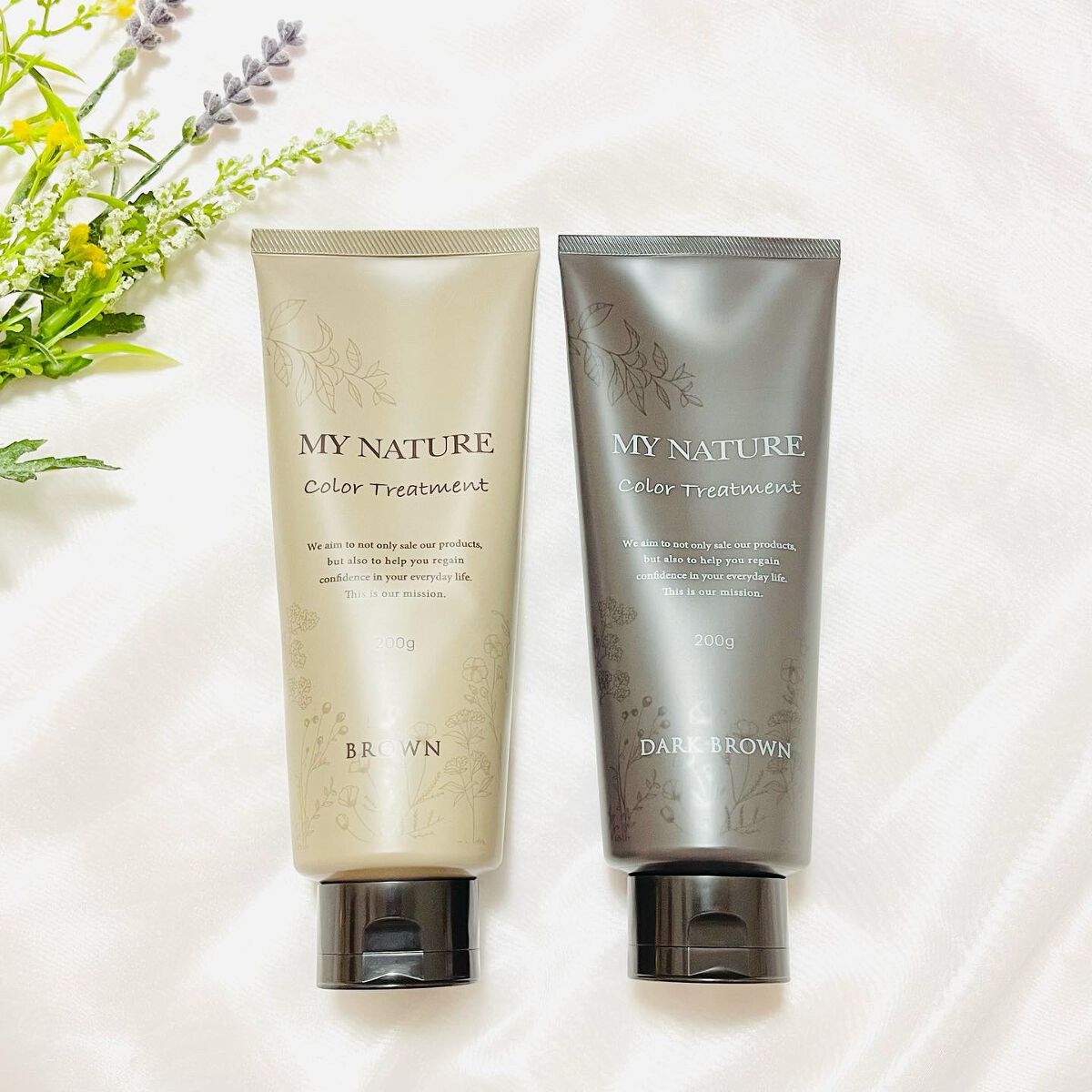 オールインワン カラートリートメント/マイナチュレ/ヘアカラーを使ったクチコミ(1枚目)