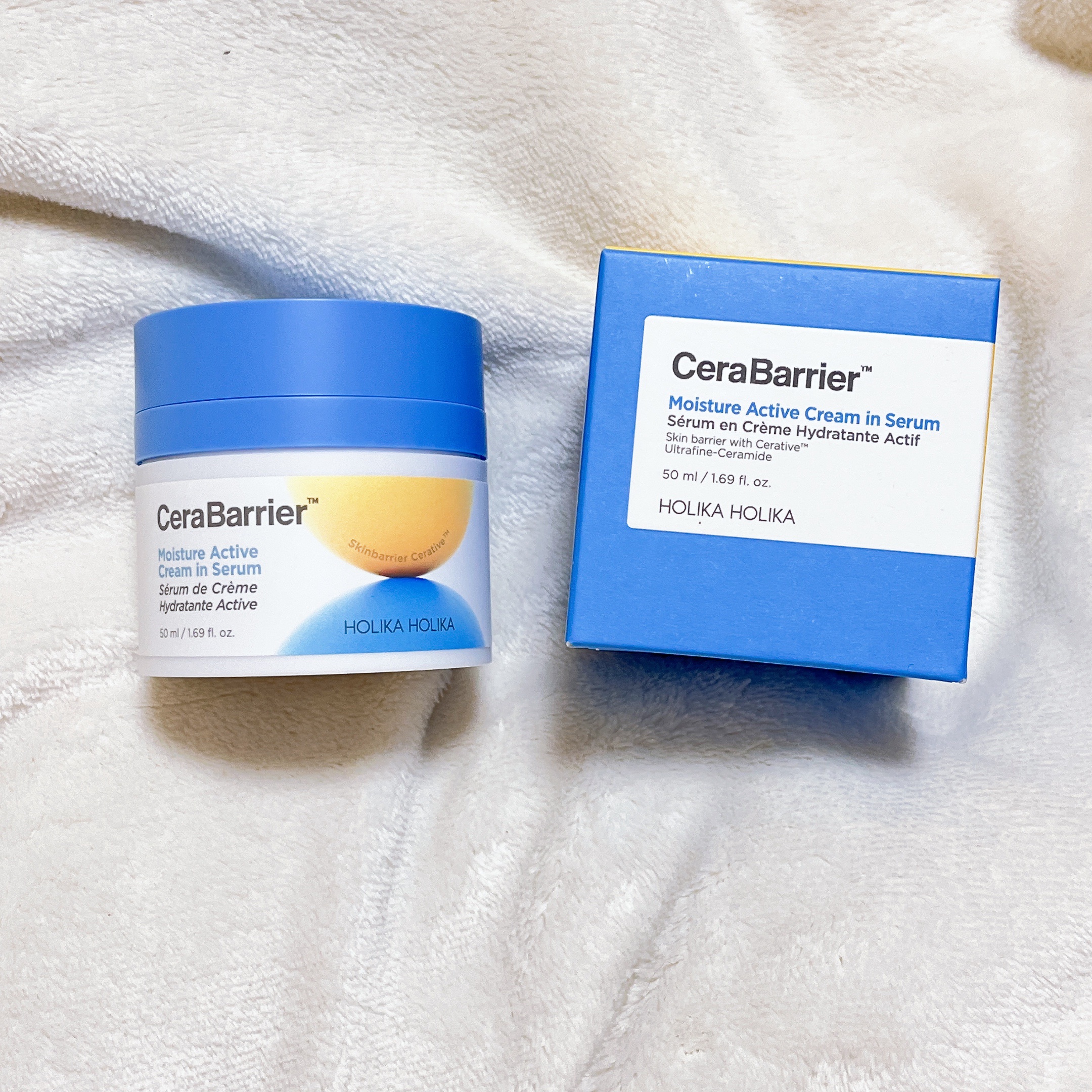 セラバリア　モイスチャーアクティブ　クリームインセラム/HOLIKA HOLIKA/フェイスクリームを使ったクチコミ（1枚目）