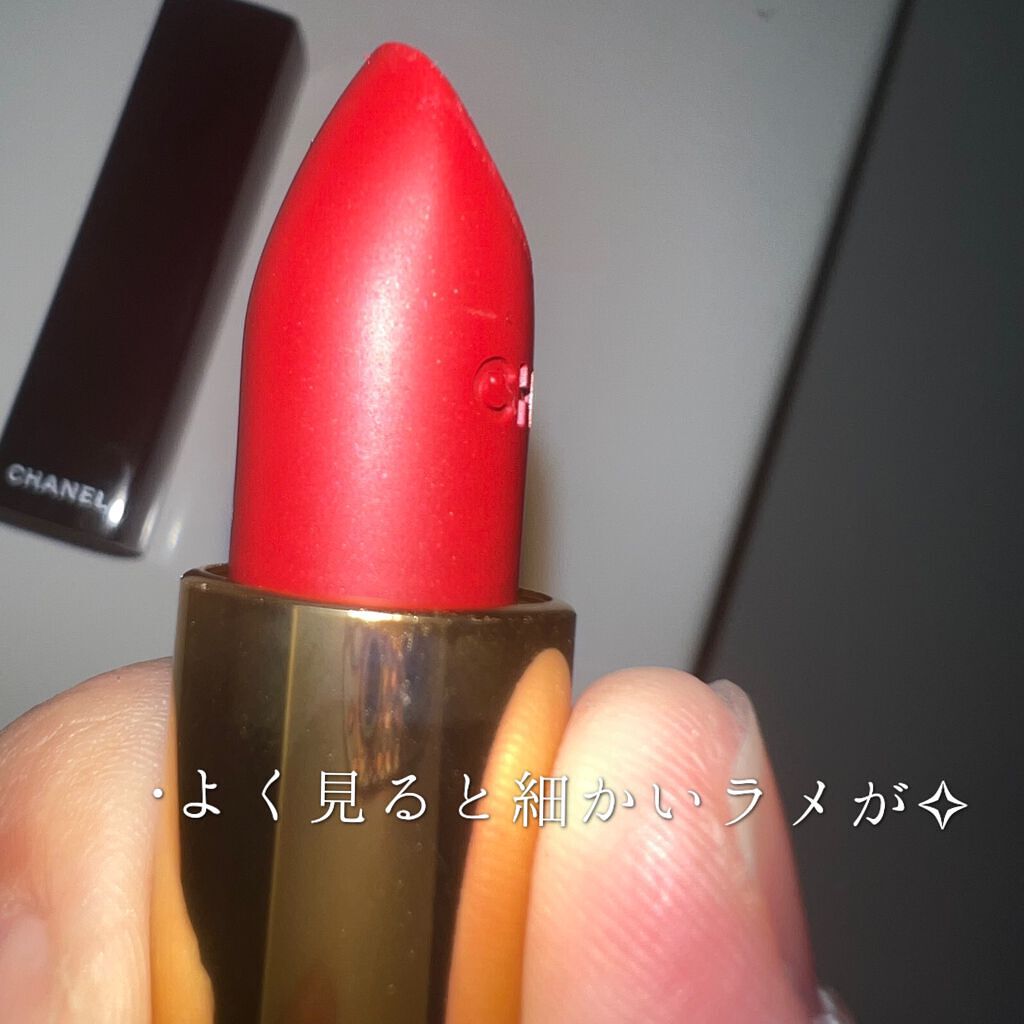 ルージュ アリュール ヴェルヴェット/CHANEL/口紅を使ったクチコミ(2枚目)