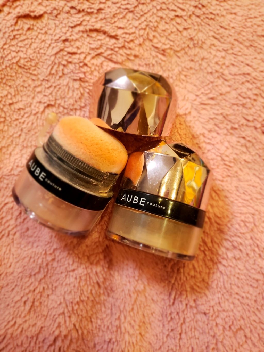 ぽんぽんチーク/AUBE/パウダーチークを使ったクチコミ(1枚目)