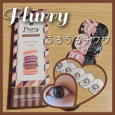 Flurry by colors 1day モカダークブラウン(うるうるチワワ)/Flurry by colos/カラーコンタクトレンズの画像