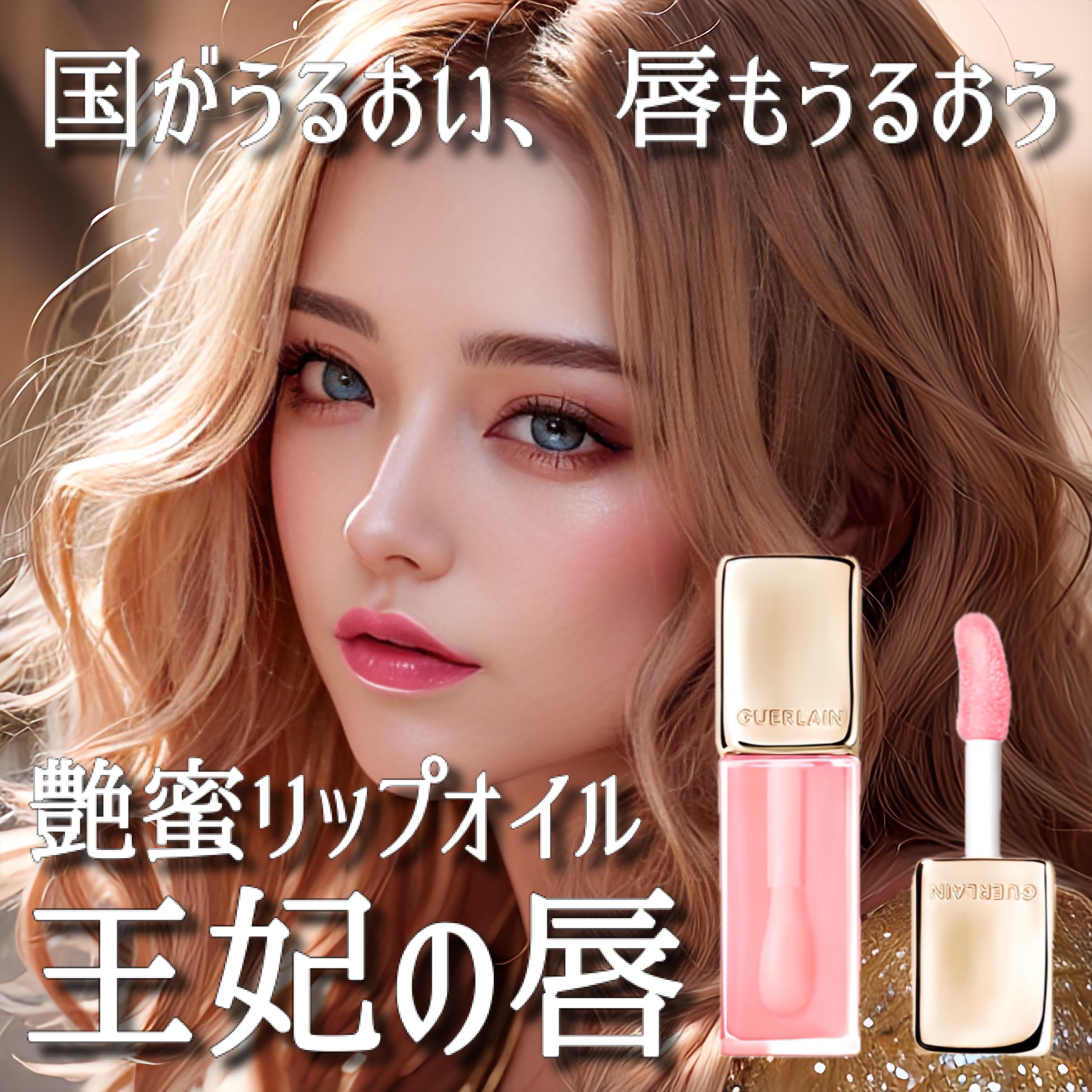 キスキス ビー グロウ オイル/GUERLAIN/リップグロスを使ったクチコミ（1枚目）