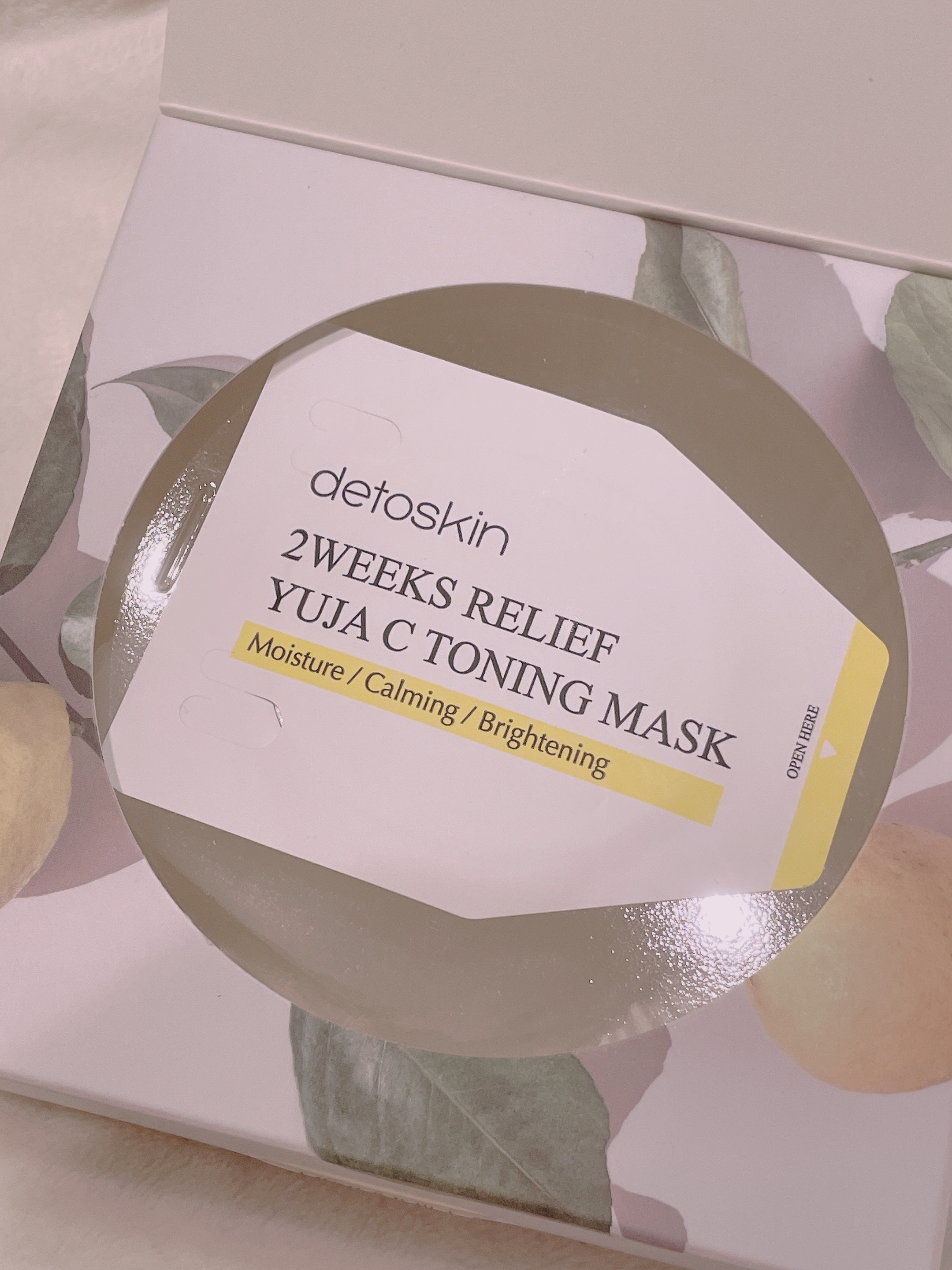2WEEKS  リリーフ 柚子C トーニングマスク/DETOSKIN/シートマスク・パックを使ったクチコミ（2枚目）