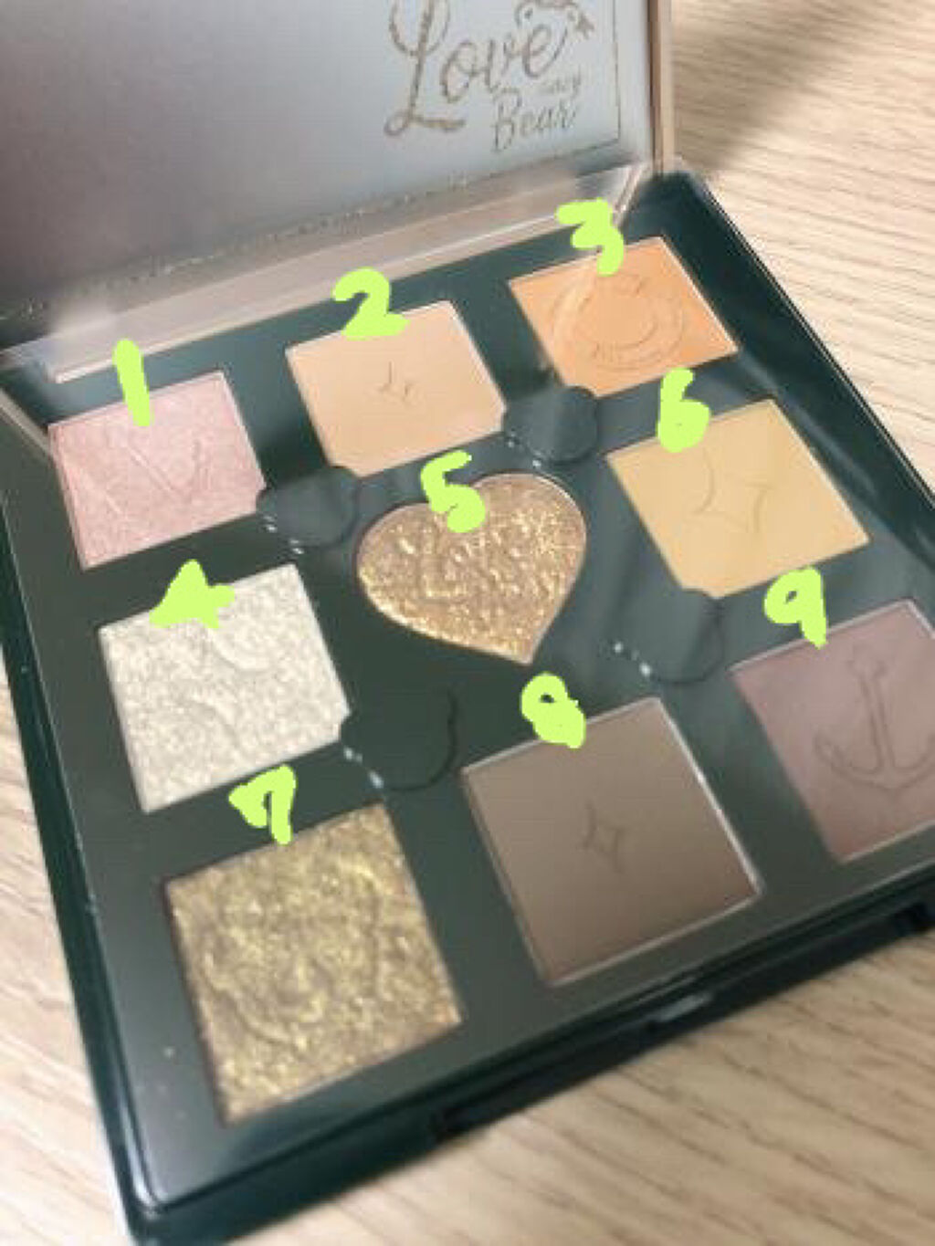 Love Bear 9色 アイシャドウパレット/FlowerKnows/アイシャドウパレットを使ったクチコミ（3枚目）