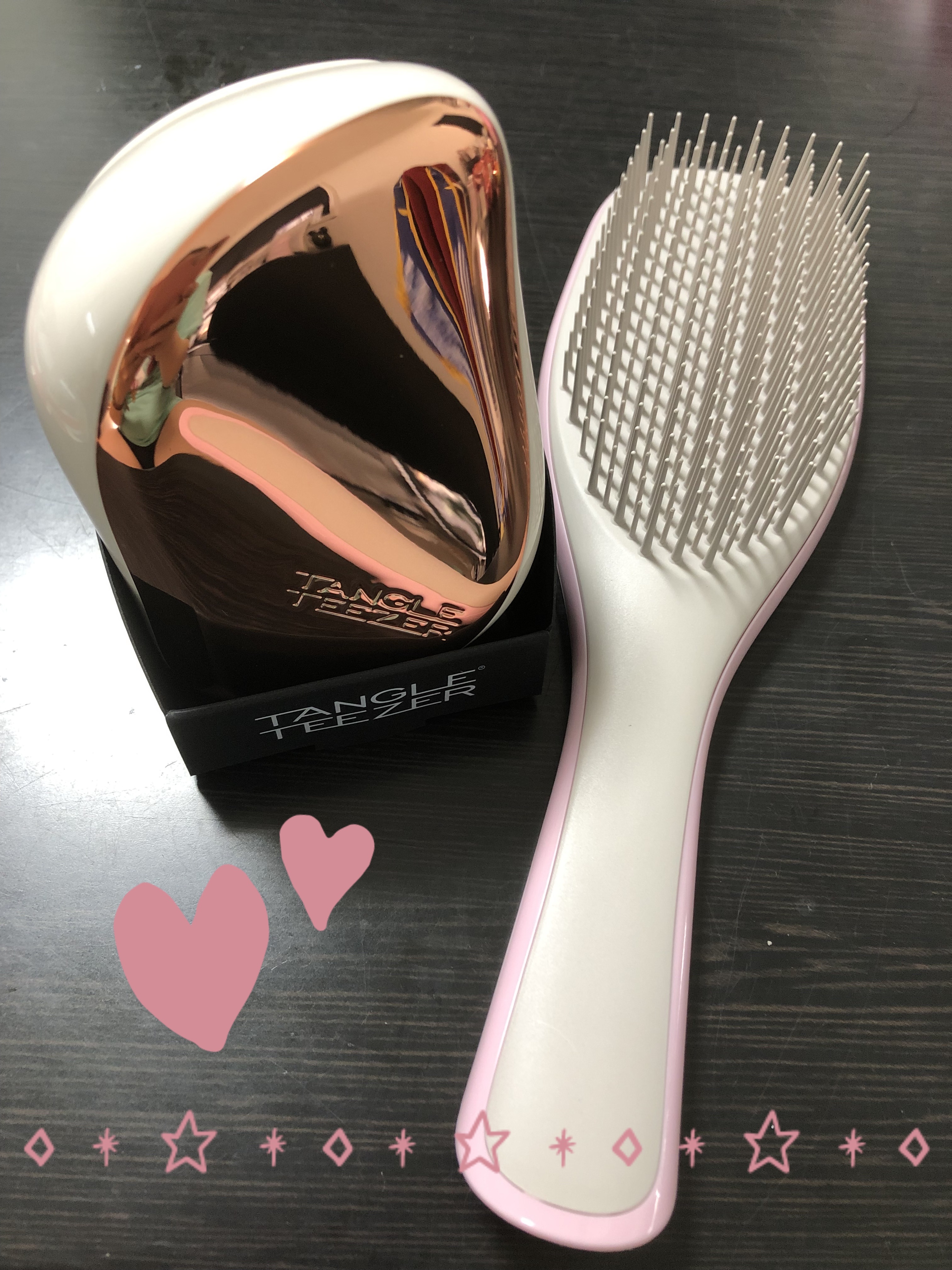 コンパクトスタイラー マットピンククローム/TANGLE TEEZER/ヘアブラシを使ったクチコミ（1枚目）