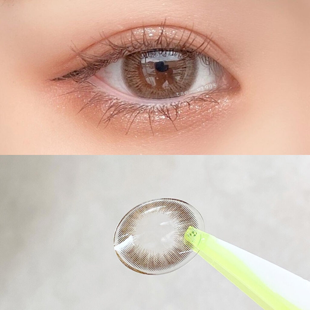 スワニーピュアチョコ(Swany Pure Choco)/OLOLA/カラーコンタクトレンズを使ったクチコミ（3枚目）