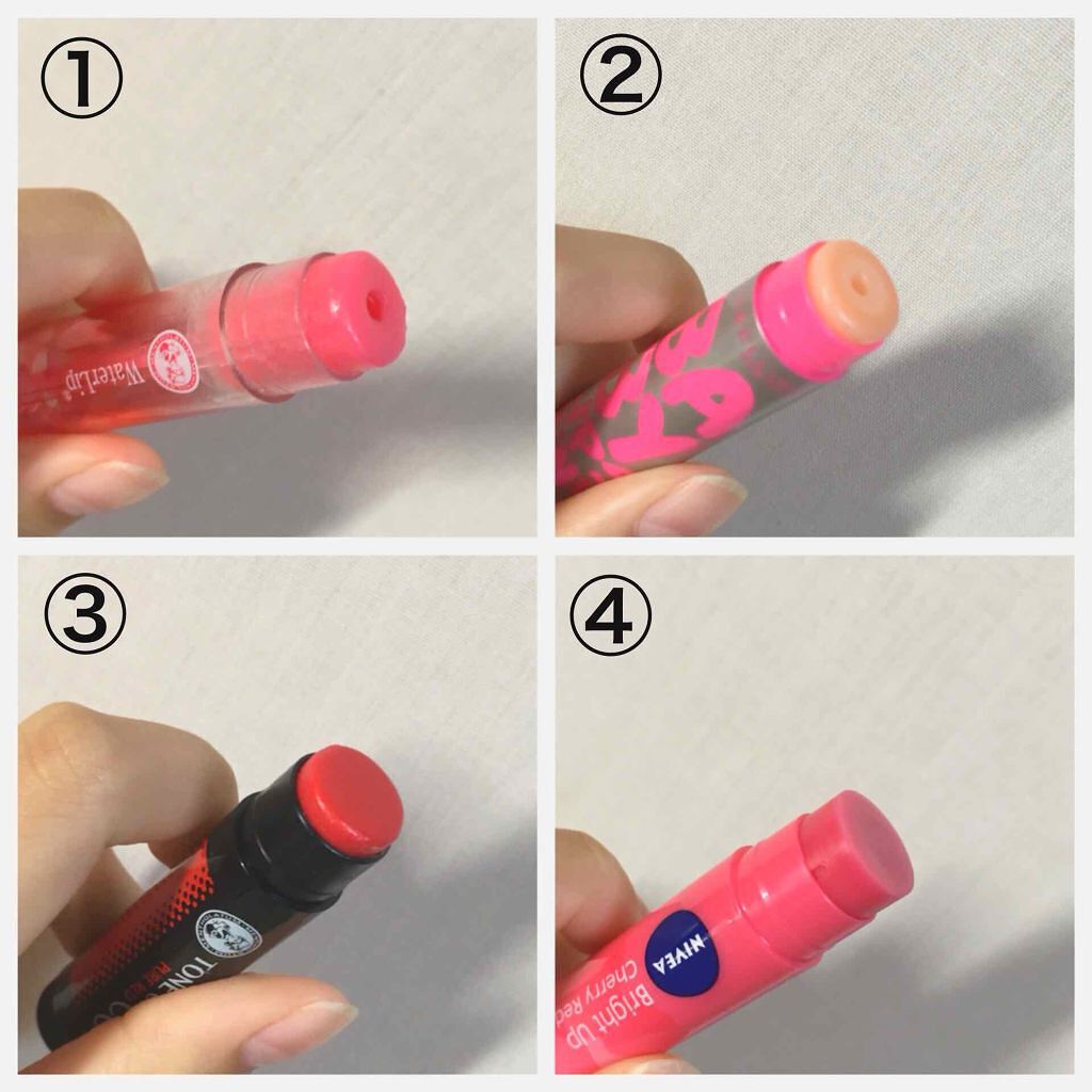 モイストピュアカラーリップ/ニベア/リップクリームを使ったクチコミ（2枚目）