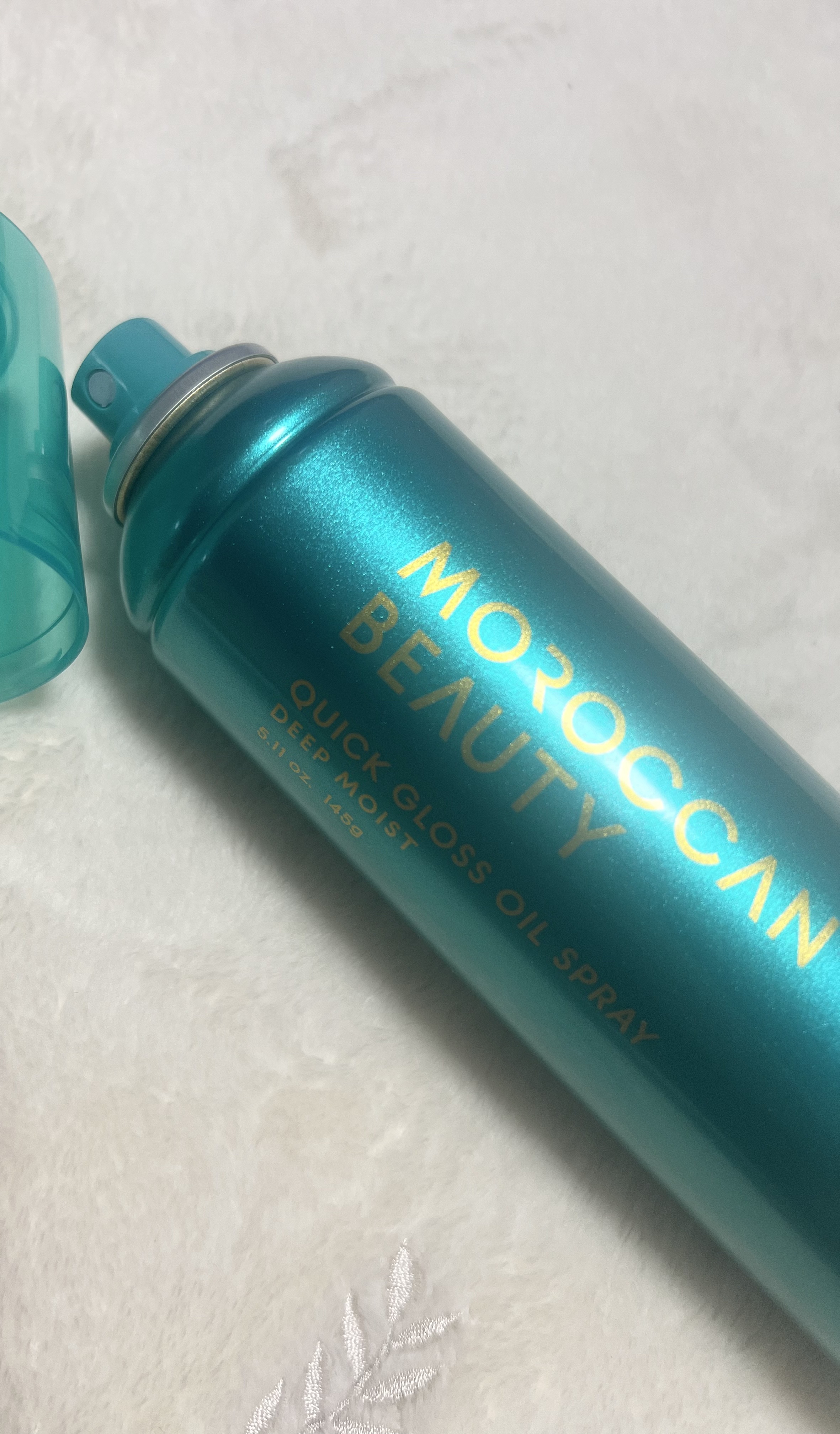 モロッカンビューティ ディープモイスト クイックグロス オイルスプレー/モロッカンビューティ/ヘアスプレーを使ったクチコミ（2枚目）