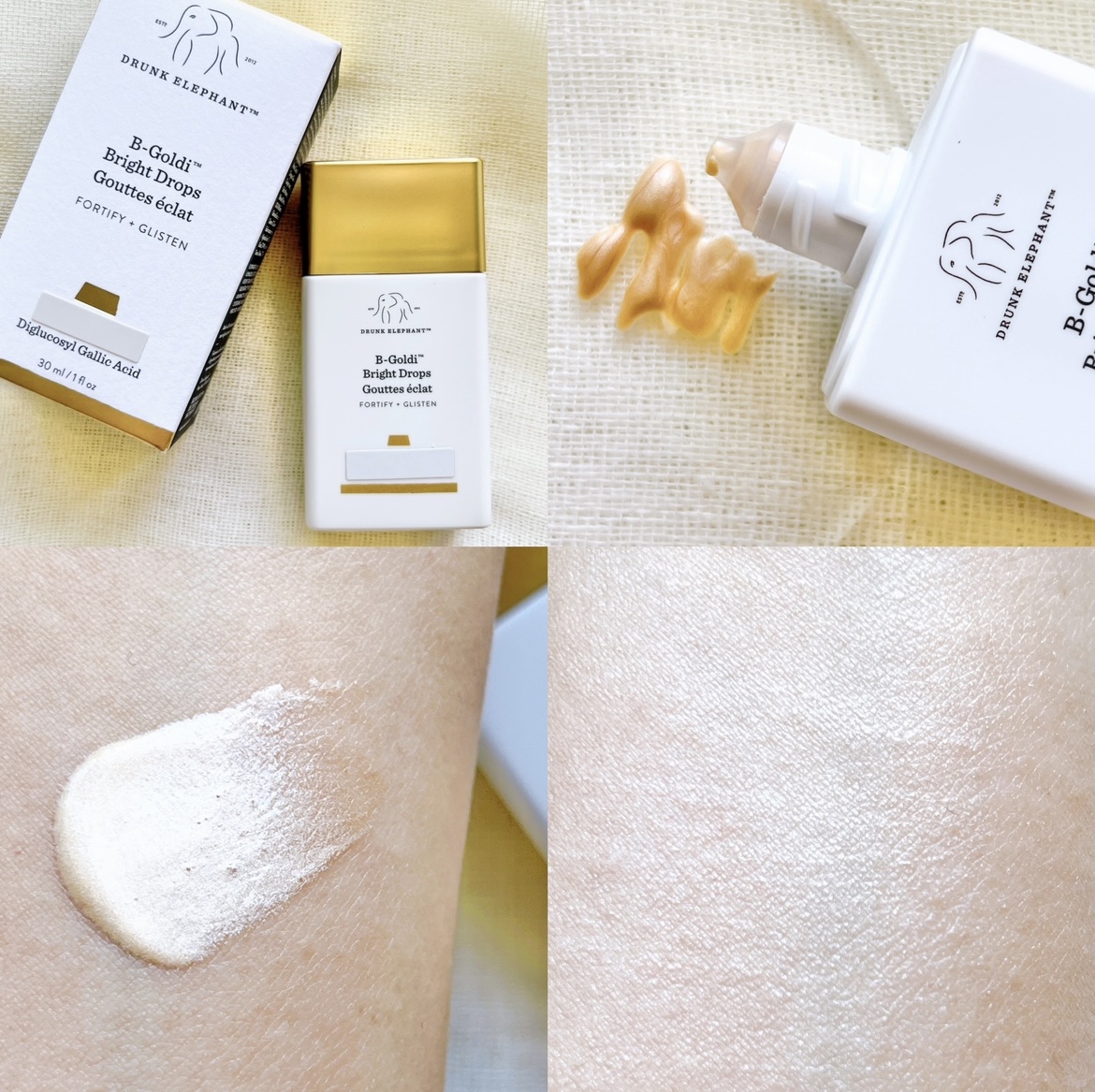 ビーゴールディ ブライト ドロップス/Drunk Elephant/美容液を使ったクチコミ（2枚目）