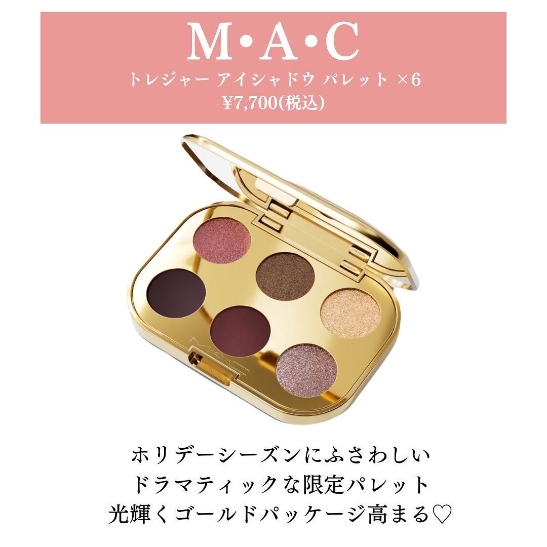 トレジャー アイシャドウ パレット ×6/M・A・C/アイシャドウパレットを使ったクチコミ(3枚目)