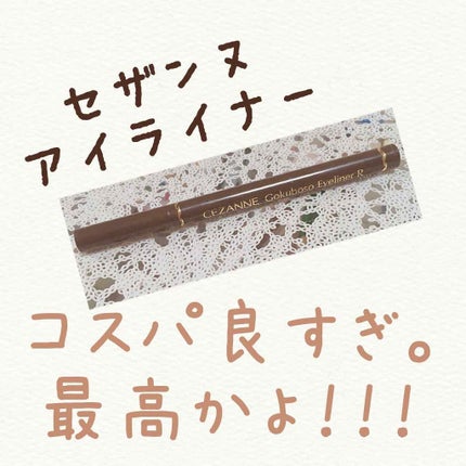 極細 アイライナーR/CEZANNE/リキッドアイライナーを使ったクチコミ(1枚目)