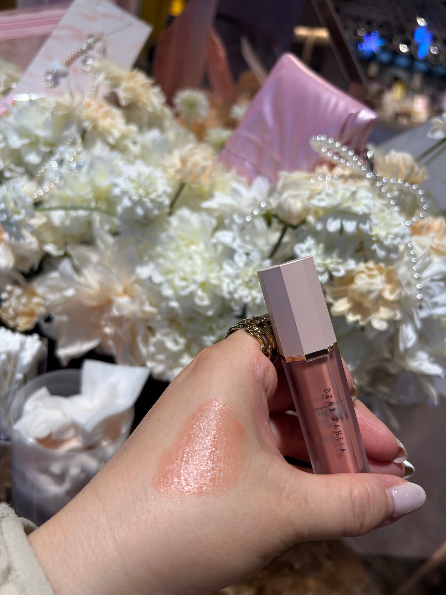 ペタルドロップリキッドブラッシャー/DEAR DAHLIA/リキッドチークを使ったクチコミ(1枚目)