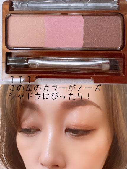 ノーズ&アイブロウパウダー/CEZANNE/パウダーアイブロウを使ったクチコミ(4枚目)